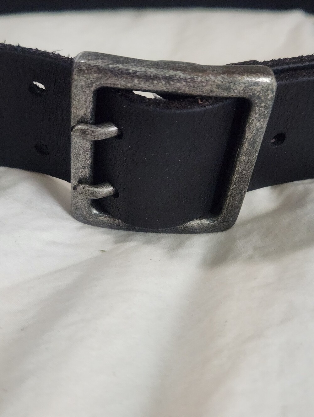 Frye Black Leather Belt Double Pin Size XS Western - Picture 2 of 7